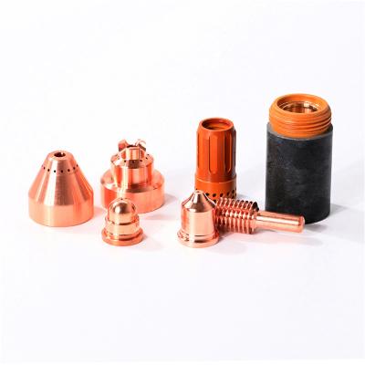 China OEM hypertherm electrode 220857 powermax 85 consumables plasma cutter laser boquilla 220930 copper nozzle 220990 220994 for sale