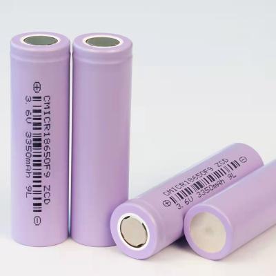 China Electronic Lightweight Rechargeable 18650 3.6v 3350mAh Battery Cells Factory Price Of Lithium Ion Batteries for sale