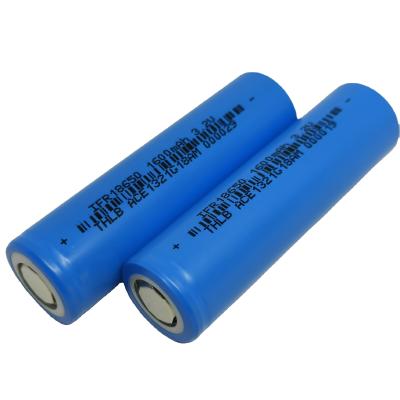 China Electronic deep cycle 18650 3.2V 3.6v 1600mAh lithium ion 18650 batteries rechargeable deep cycle 18650 battery cells factory price for sale