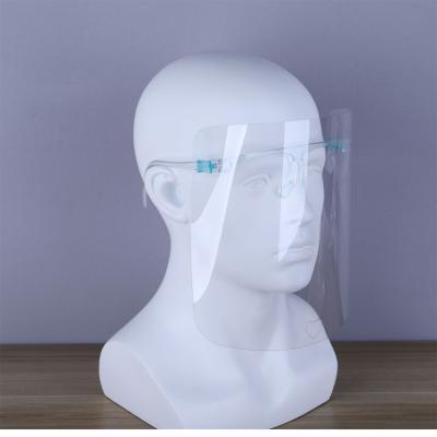 China Transparent Full Face Mask Pet Material Personal Door Protection Anti Fog for sale