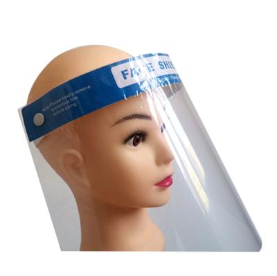 China Full Face Field Safety Protection Protective Mask Transparent Transparent Blue for sale