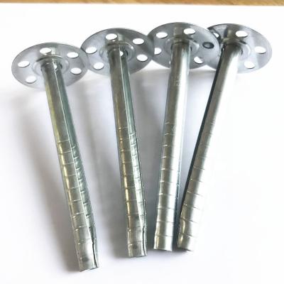 China CE Approval Galvanized Steel Insulation Board Anchor , Insulation Fixing With Perforated Round Joint for sale