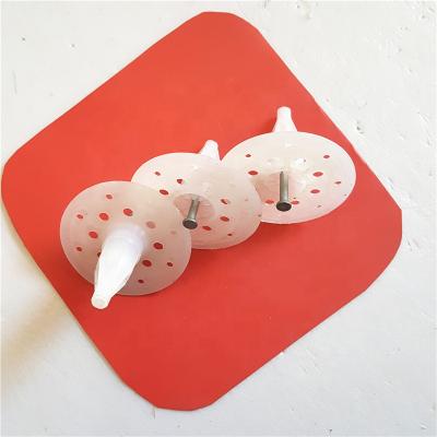 China White Color Plastic Insulation Concrete Plastic Pin Fixing Plug Drive Pin Used For Exterior Wall for sale