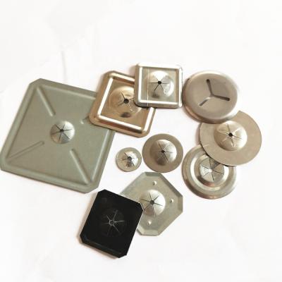 China Self Locking Washer Galvanized Steel Square Aluminum Self Locking Clips Insulation Joints For Rock Wool Insulation Repair Pins for sale