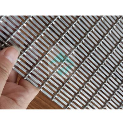 China Plain Weave Stainless Steel Mesh Interior Partition Aluminum Wire Woven Mesh Cladding Woven Wire Fabric for sale