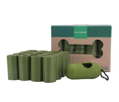 China Sustainable Wholesale Biodegradable Box Packed Pet Waste Bag Dog Poop Bag With Dispenser for sale