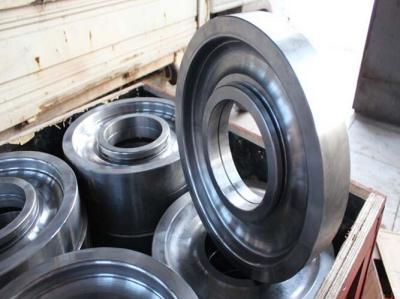 China High quality forged crane wheels/Die Forging Alloy Wheel/Heavy machine moving wheels for sale