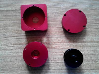 China Precision Machining Parts , Aluminum And Steel Red Or Black Anodized Components for sale