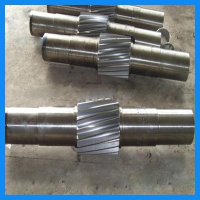 China Precise Machining Alloy Steel Forging Gear Shaft / Central Shaft For Crane Driving Wheel for sale