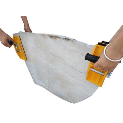 China Carry Clamps Aluminum Alloy Rubber Glass Carrying Clamp Stone Strength Slab Two Hand Movable Stone Clamp Mounting for sale