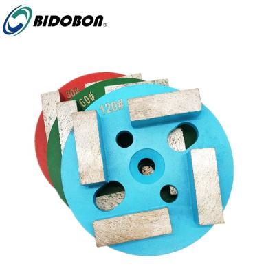 China Sharpness Diamond Concrete Grinding Pads with Four Segments for Terrazzo Flooring for sale