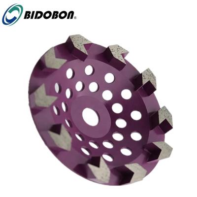 China High Sharpness 7 Inch Diamond Grinding Disc For Terrazzo Concrete Floor for sale