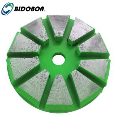 China To Fit On Terrco Or Segment 10 Plate Floor Grinding Machines Hot Sale 3inch Diamond Quick Changed Concrete Grinding Wheel For STI Floor Grinder Polisher for sale