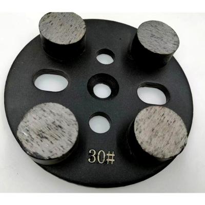 China For Soft Semi-Hard Concrete Diamond Grinding Bond & Terrazzo Floor Redi Lock Bond Grinding Plates For Husqvarna Grinder for sale