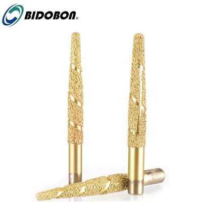 China CNC Lather Machine Wholesales Vacuum Welded Diamond CNC Engraving Bit For Granite Stone Cutting for sale