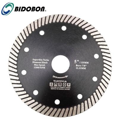 China Bidobon Turbo Hot Pressed Diamond Saw Blade For Ceramic Tile Granite Cutting 20mm/22.23mm for sale