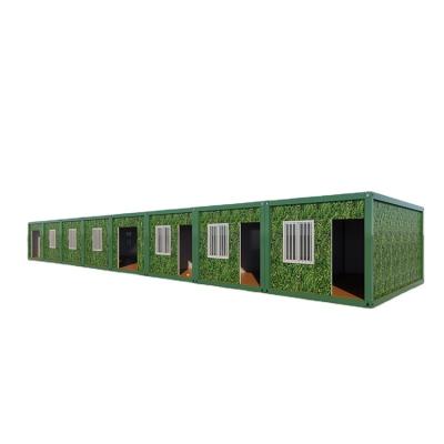 China Modern factory customized prefabricated tropical house green flat pack container prefab homes for cyprus and indonesia for sale