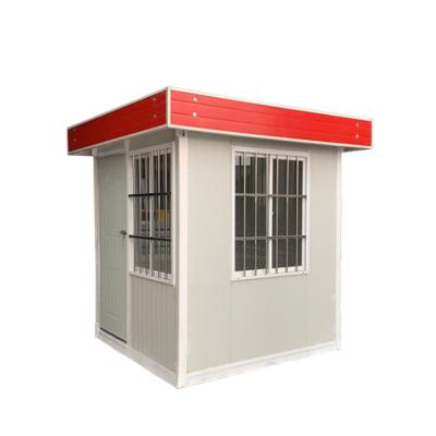 China Modern suppliers customized small tiny sentry box guard house office prefab houses prefabricated flat pack container homes for sale