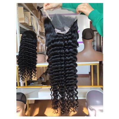 China Hot-selling 26-30inch Transparent Lace Front Wigs 180% Density Loose Deep Wave Lace Front Wigs In Stock Ready To Ship for sale