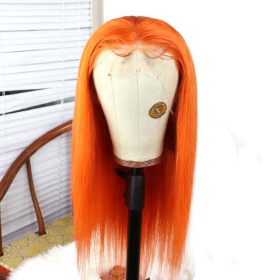 China Silky Straight Orange Color Wig Hair Wigs Wholesale for sale