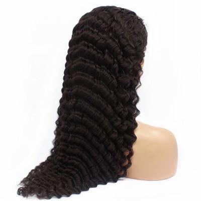 China Hot Selling Deep Wave Lishahair Lace Closure Hair Wig 5x5 HD Full Wave HD Lace Wig for sale