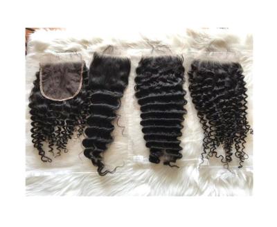 China 100% Unprocessed Virgin Remy Human Hair 5x5 hd Lace Closure Curly Cuticle Aligned Vs 6x6 Hd Lace Closure for sale