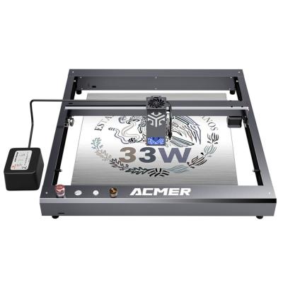 China ACMER P2 33W Laser Engraver Cutting Machine, Wood Desktop Laser Engraver And Cutter High Speed 30000mm/min for sale