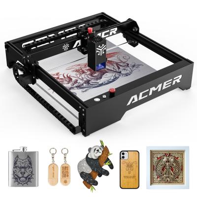 China Potente Diodo de Alumínio Desktop Laser Engraver com 0.01mm Precisão e 10000mm/min Velocidade à venda