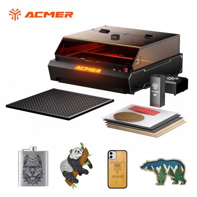 China ACMER P3 Precision Laser Engraving Cutting Machine 96W IR Diode Laser 0.01mm Movement Accuracy For Acrylic for sale