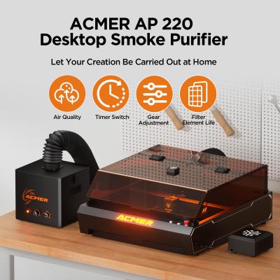 China ACMER AP220 Smoke Air Purifier Quiet and Versatile Laser Engraving Machine Accessories for Pipes for sale