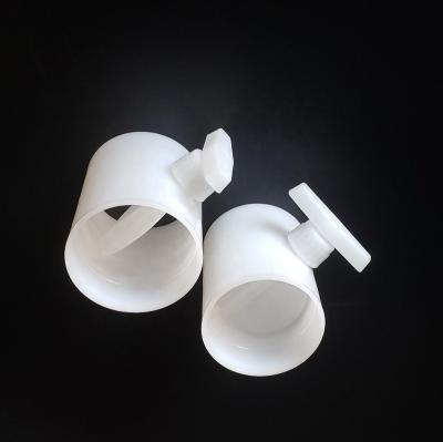 China Industrial pp round plastic manual air damper for air duct DN50MM 63MM 75MM 90MM 9cm 110MM white for sale