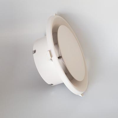 China Industrial White Plastic ABS Round Diffuser Air Outlet For HVAC 6 8 10 12 Inch Diameter for sale