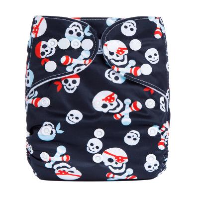 China Non-disposable Wholesale Cloth Baby Printed Reusable Waterproof Eco-Friendly Diapers for sale