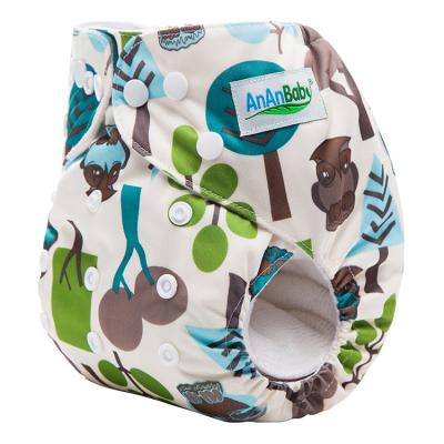 China Printed Reusable Cloth Pocket Baby Diapers Wholesale Cloth Diaper Eco-Friendly Diaper for sale