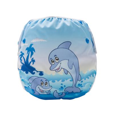 China Baby Printed Modern Washable Breathe Babies Swimming Reusable Diaper Swim Diapers For Boys for sale