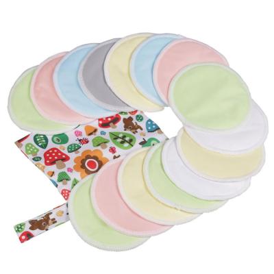 China Wholesale ABSORBENT Solid Organic Bamboo Breastfeeding Pads Reusable Washable Washable Nursing Pads Breast Pads For Mother for sale