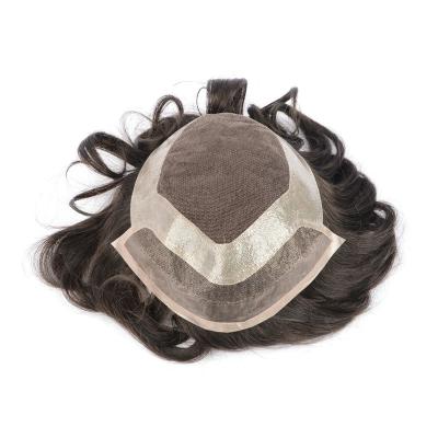 China Fine Mono With Poly Cheap Hollywood Price Lace Hairpiece Chinese Wholesale Chinese Popular Hair Toupee for sale