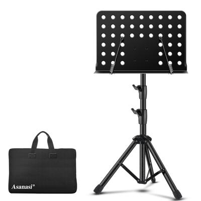 China New Arrivals Soft Good Quality Foldable And Height Adjustable Tripod Music Note Stand Lightweight Steel Music Stand for sale