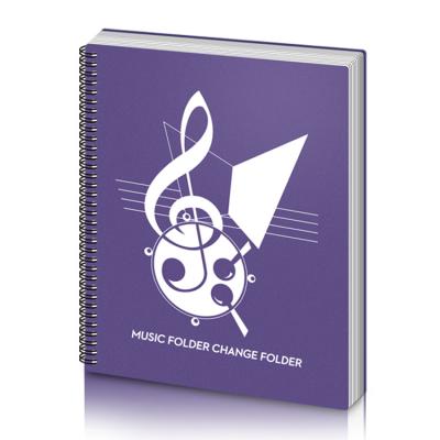 China High quality plastic goods using various musical instrument panel book thick plastic pink sheet music notebook for sale