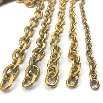 China High quality eco-friendly copper chain, no rust not fade, gold copper alloy decorative metal chain design for women 2,2.5, 3,3.5, 4mm for sale