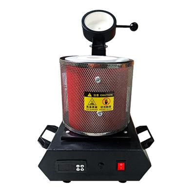 China Rote Vakuuminduktion 1.5kw Mini Gold Melting Furnace zu verkaufen