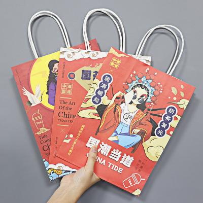 China Factory Price Biodegradable Hot Sale High Expandable Multiwall Packaging Paper Bag For Takeout Food Packaging for sale