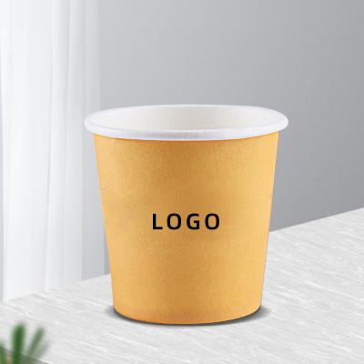 China Custom 4oz Custom Biodegradable Wholesale Paper Cup Printed Wallpaper Single Cup Biodegradable Drink Cup for sale