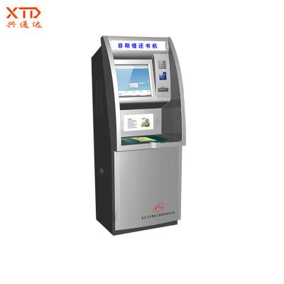 China Outdoor Smart Library Automatic Borrowing And Returning Books Touch Screen RFID Card Kiosk for sale