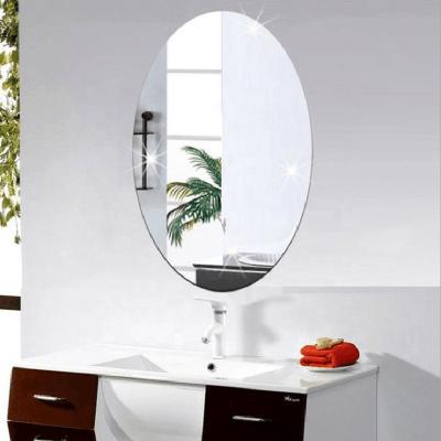 China Waterproof+Eco-friendly Decorative Wall Mirror Stickers Wall Mirrors Bathroom Makeup Mirror Stickers Acrylic Mirror Dressing Stickers for sale