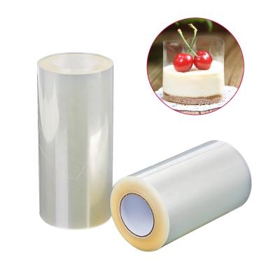 China Transparent Disposable Plastic Cake Collar DIY Cake Mousse Cake Covers Surrounding Edge Clear Cake Strips For Baking for sale