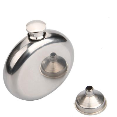 China Wine Rack 5oz Round Hip Flask With Funnel Stainless Steel Pocket Jug Whiskey Wine Liquor Bottle Gift For Outdoor Men And Women for sale