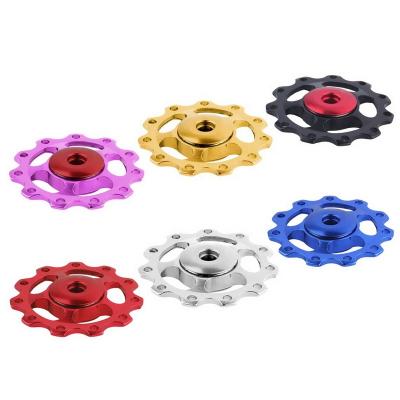 China Ultralight Bicycle Derailleur Pulley 11T MTB Aluminum Alloy Rear Bike Supporting Jockey Wheel Rear Derailleur for sale