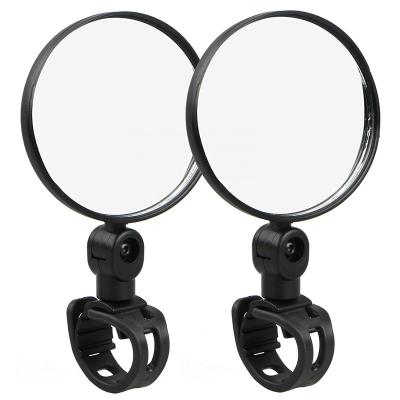 China Mountain Bikes 2Pcs 360 Rotation Bicycle Rear View Mirror Bike Cycling Adjustable Left Right Fan Back View Reflector MTB Mirrors for sale