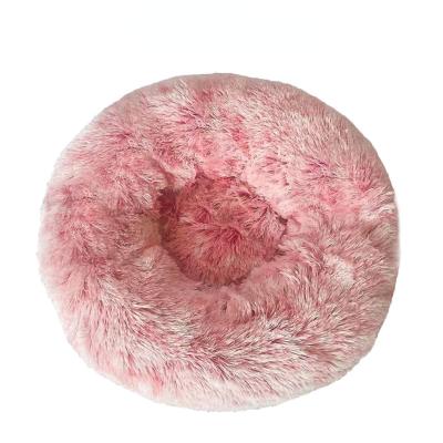 China Breathable Cat Round Pet Bed Pet Heating Bed 40cm 50cm 60cm 70cm 80cm 110cm 120cm Soft Pet Bed for sale